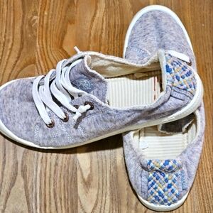 ROXY's RG Bayshore Sneaker Grey Big Kid Size 4/Women's Size 6